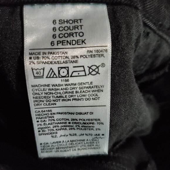 Old Navy Jeans Women 6 Black Power Slim Straight Stretch Denim - Picture 3 of 10